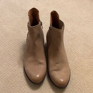 Lucky Brand Beige Ankle Booties